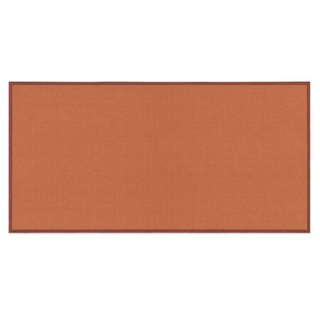 United Visual Products Decor Wood Combo Board, 36"x24", Walnut/Black Porcelain & Black UV702DEFAB-WALNUT-BLKPORC-BLACK